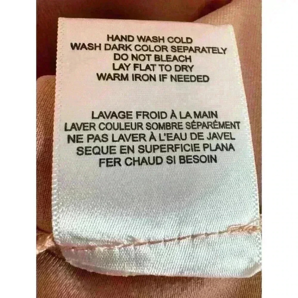 Black Swan Light Pink/Peach Button Down Women Size Medium Bell Sleeve - Picture 6 of 6